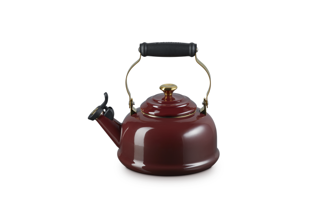 Whistling Teakettle Gold KnobGarnet image number 1